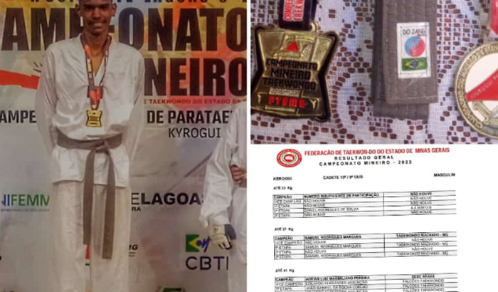 Pedro no Campeonato brasileiro de taekwondo em CE/ Fortaleza