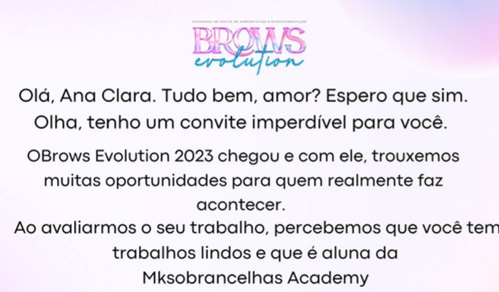 Ajude a Designer a ir para o maior congresso do Nordeste, o Brows Evolution 