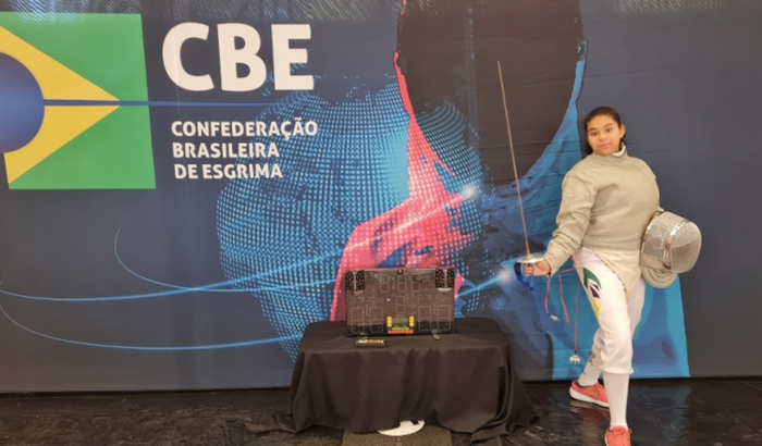 Sophia Mourão no Pan -Americano de Esgrima 