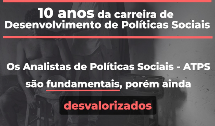 Divulgação : "10 anos da carreira de Desenv. Políticas Sociais."