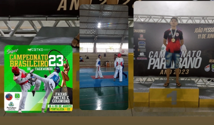 Destino de ir para o super campeonato brasileiro de Taekwondo 