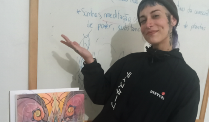 Val Mendes na residência artistica Mystika