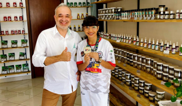 Adrielly no Mundial de Taekwondo