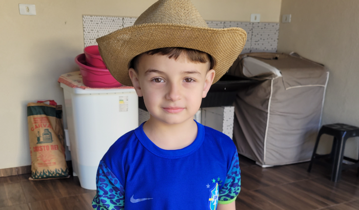 Caleb quer ver um jogo do Palmeiras 