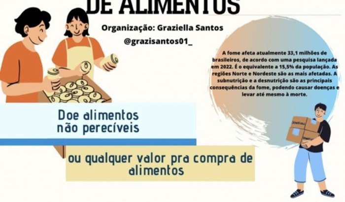 Campanha de arrecadação de alimentos 