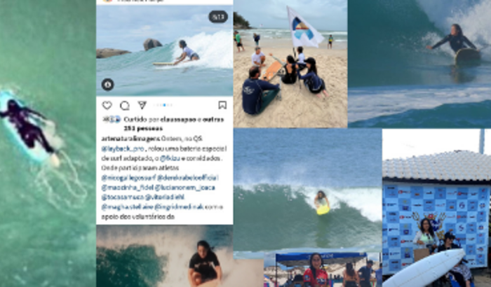 Seletiva para o mundial de Surf adaptado feminino 