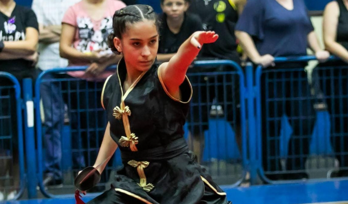 Malu no Brasileirão de Kung Fu em S/C.