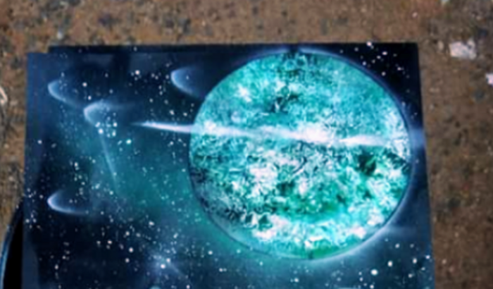 Paredes velhas pinturas 3d novas