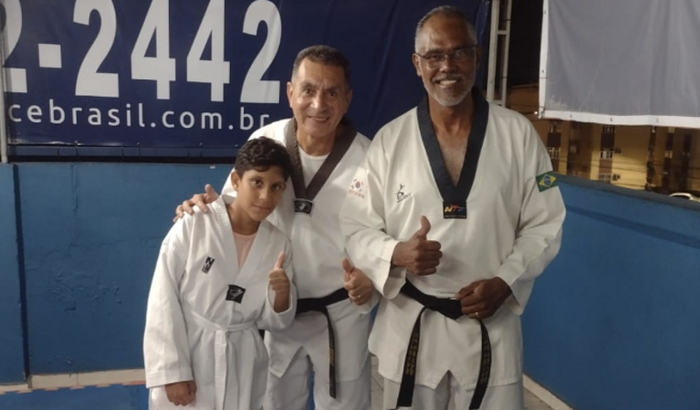 Exame de troca de faixa João e Manu