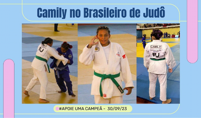 #Apoie ama campeã . Camily nas competições em Setembro.