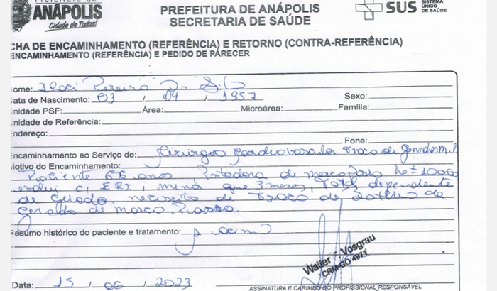 Ajuda dona Iraci a trocar a bateria do seu marca passo que vence agora dia 18/09/2023