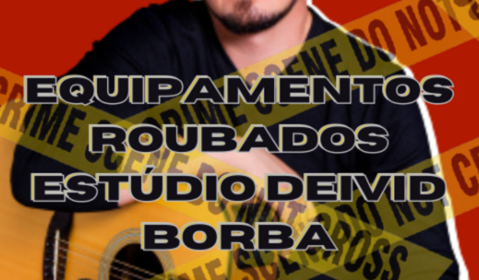 Equipamentos Roubados do Estúdio Deivid