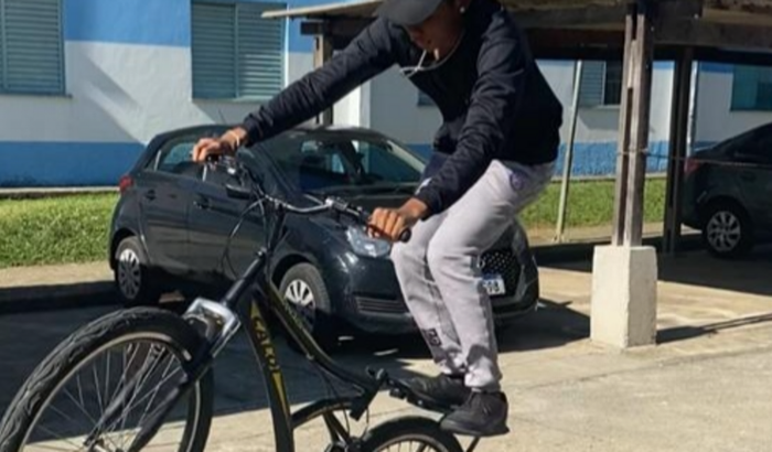 Minha bike com amor de um filho 