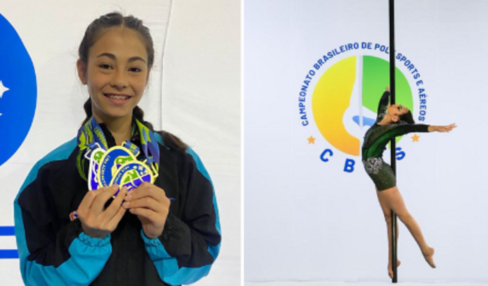 Liz no MUNDIAL Pole Pêndulo