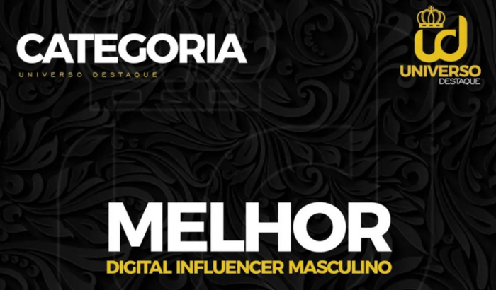 Troféu de melhor influenciador da cidade de limoeiro 
