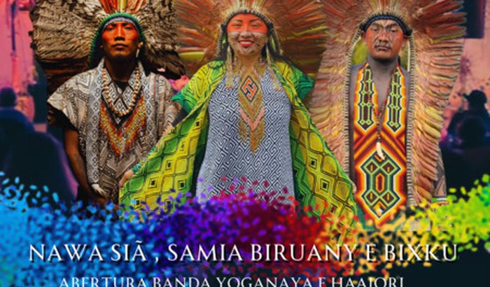 Comitiva Huni Kuin - Siã, Biruany & Bixku (Aldeia Pinuya)