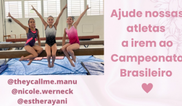 Ajude nossas atletas a participarem do Campeonato Brasileiro de G.A.