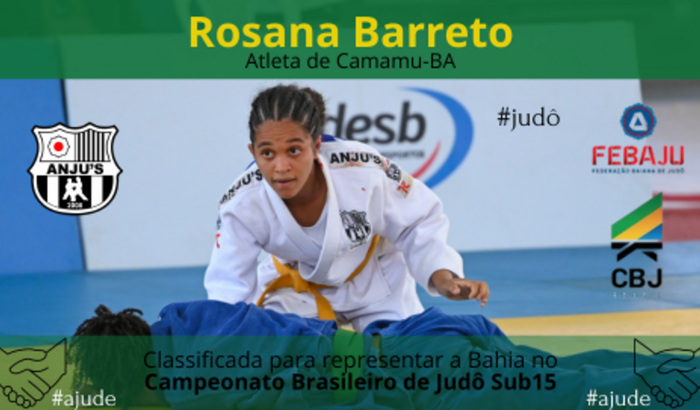 Patrocinar Rosana Barreto para o Brasileiro Sub15 em Curitiba-PR