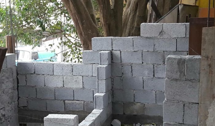 Construção Banheiro e Piso Projeto Coração Família 