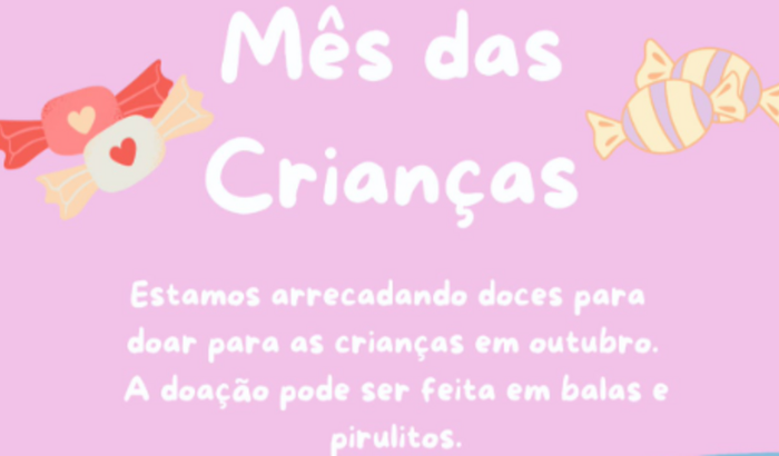 DOCES PARA CRIANÇAS CARENTES 
