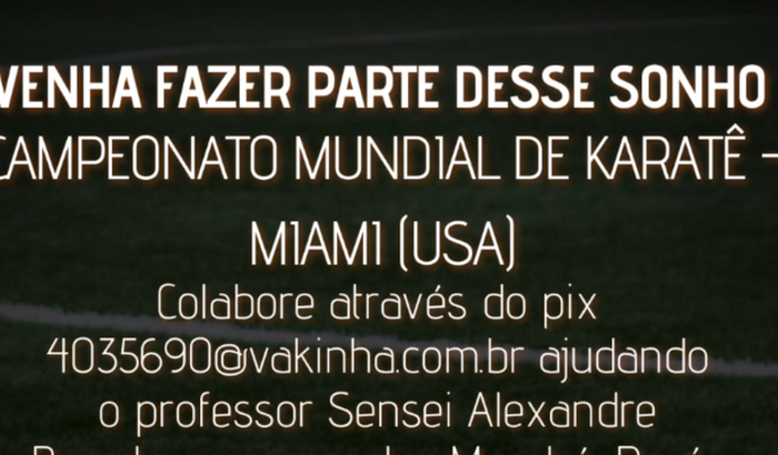 Vaquinha para ajudar meu pai com a viagem dele