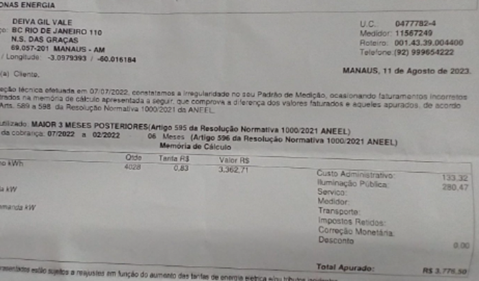 Ajuda a pagar conta de energia