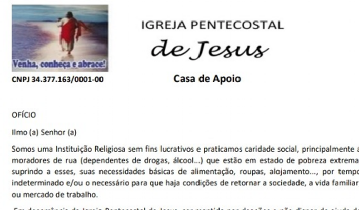 Fundamos uma instituiçao pra tirar moradores de rua que precisam ajuda pra se recuperar pois nao cobramos  