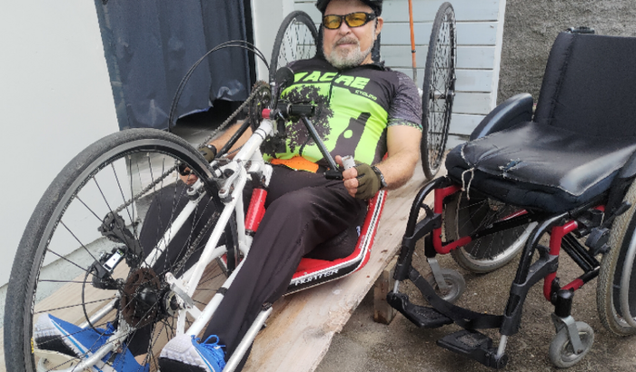 Compra de handbike de Carbono p/ Claudair Saar 