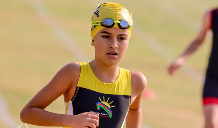 Arthur Miquelino no Mundial Biathle e Triathle 2023