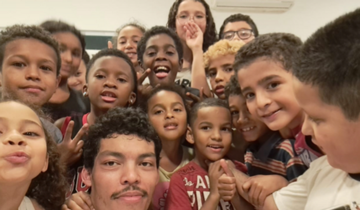 Batizado das crianças da comunidade - capoeira