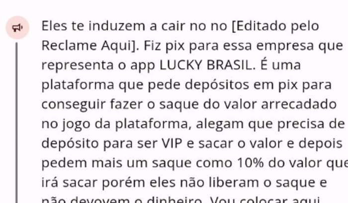 Me ajude a recuperar o valor de depósito por favor.