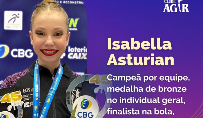 Ajude Isabella Asturian do Brasil no Sul-americano de Ginástica