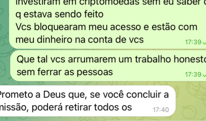 Fui vítima de uma golpe e preciso de ajuda p me organizar 