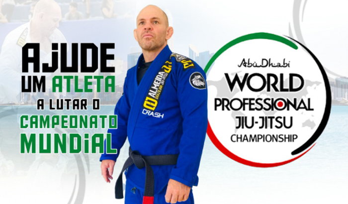 Ajude um atleta a lutar o campeonato mundial de jiu-jitsu 