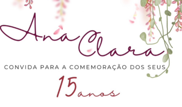 Contribuição  para o presente de debutante da Ana Clara 