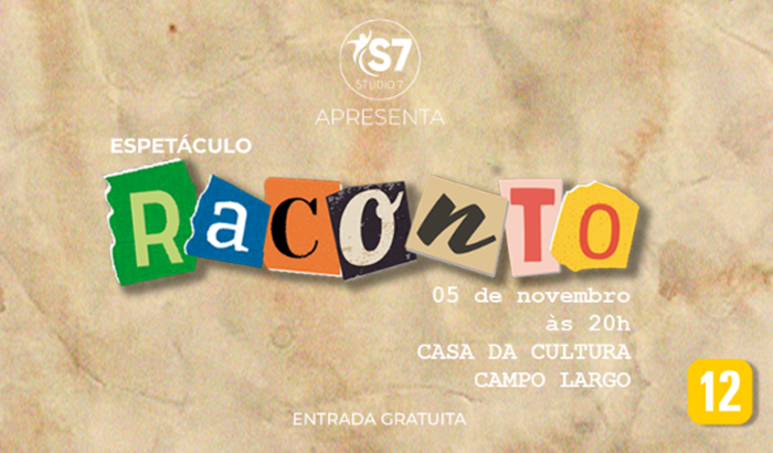 Espetáculo RACONTO - Cia Studio 7