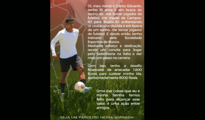 VAQUINHA PARA O DUDU JOGAR NA ITÁLIA