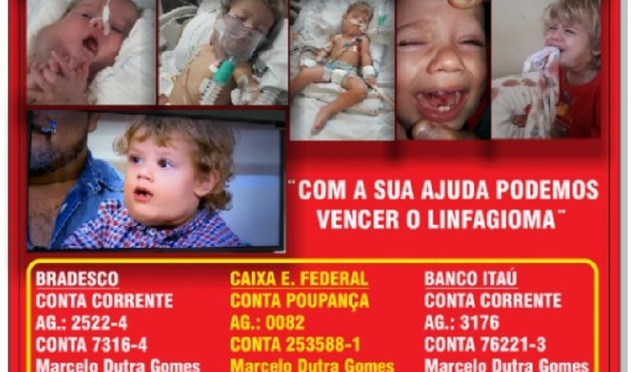 todos pelo Miguel e contra o tumor chamado linfangioma