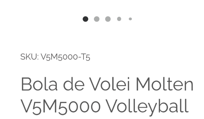 Bola de volei molten v5m5000
