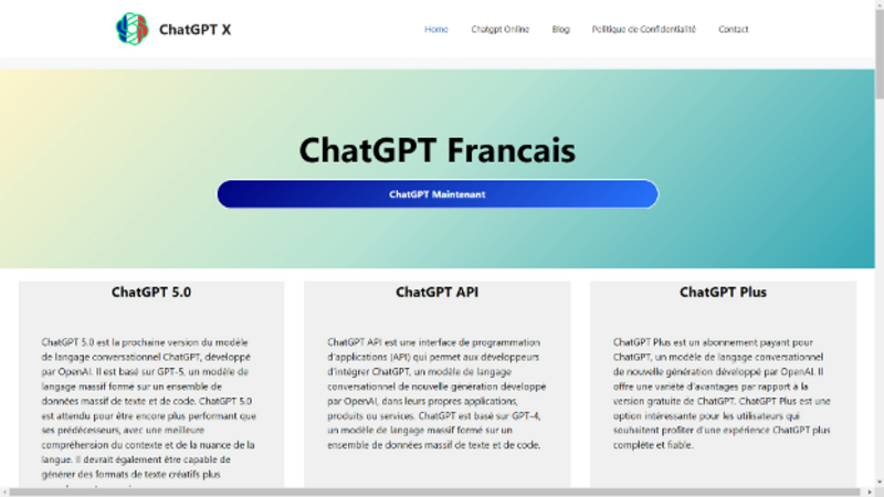 ChatGPT en Francais