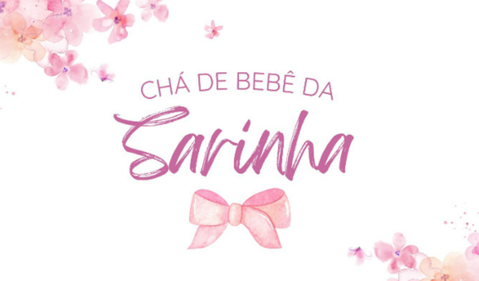 Chá de bebê Sarinha 