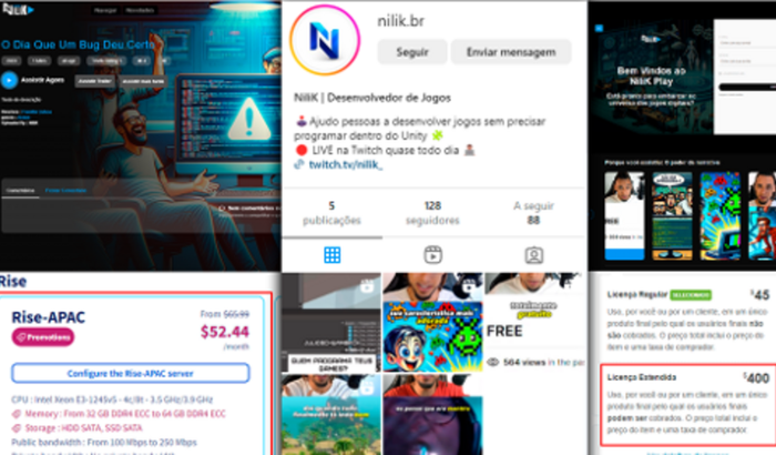 Criação da Plataforma de Streaming Sobre Desenvolvimento de Jogos [NiliK Play]