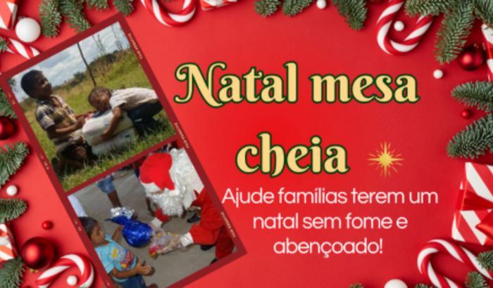 Natal mesa cheia
