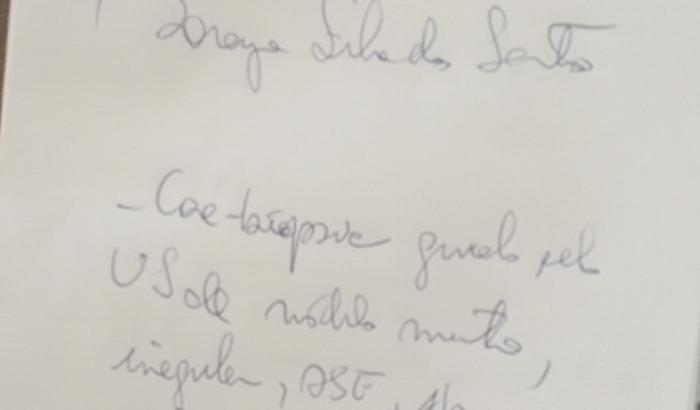 Minha sobrinha precisa de exames