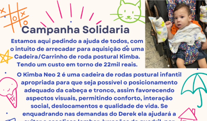 Comprar Carrinho de rodas postural pro Derek