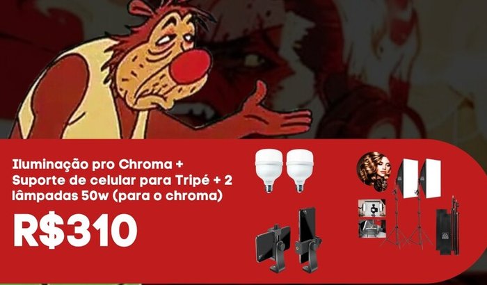 Iluminação para Chroma + Suporte para o Tripé