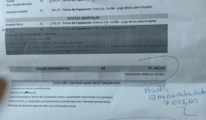 Cirurgia da minha filha Isabella