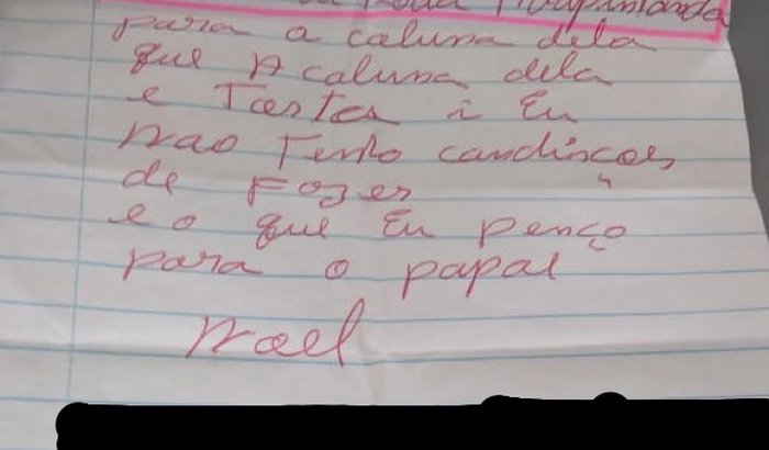 CADEIRA DE RODAS ADAPTADA - Cartinha do papai Noel