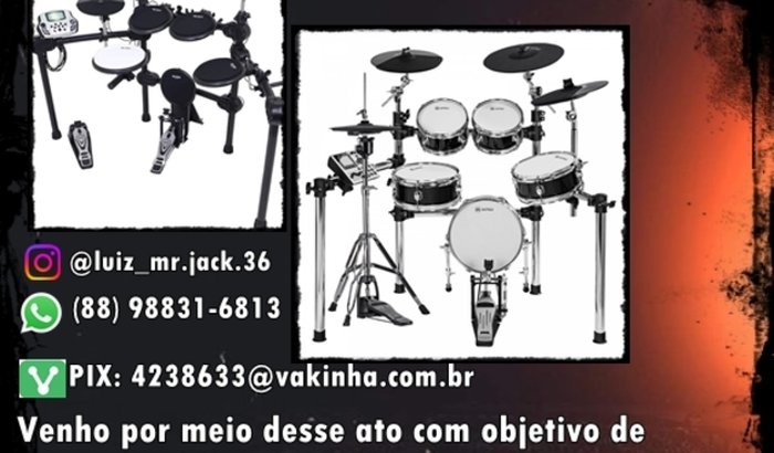 Bateria eletronica e outros equipamentos