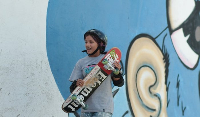 Maria Júlia no Campeonato Brasileiro Sub-12 de Skate